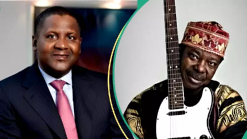 Viral Video of King Sunny Ade Greeting Aliko Dangote Sparks Online Reactions