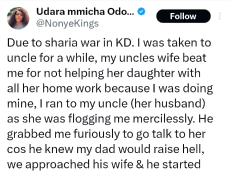 Woman Recounts Childhood Trauma: Aunt Assaulted Her and Uncle During Intervention