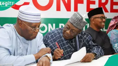 Atiku, Obi, and Aregbesola Unite to Reject 2026 Electoral Act in Abuja Press Conference