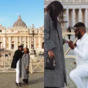 Ebuka Obi-Uchendu's Romantic Rome Reproposal to Cynthia on 10th Anniversary