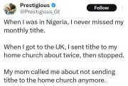 Nigerian Man Stops Tithe After UK Church Experience, Questions Nigerian Practices