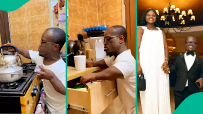 Actor Nkubi's Tea-Making Video with 'Pure Water' Sparks Reactions Amid Romance Debate