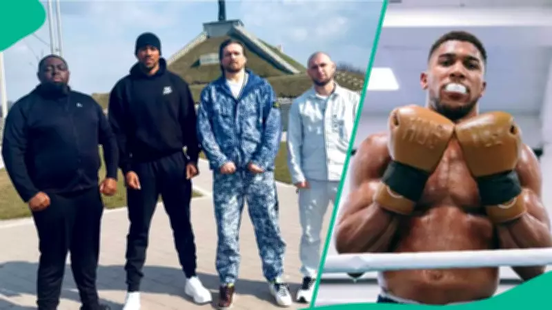 Anthony Joshua Visits Ukraine With Oleksandr Usyk Amid Ongoing War With Russia
