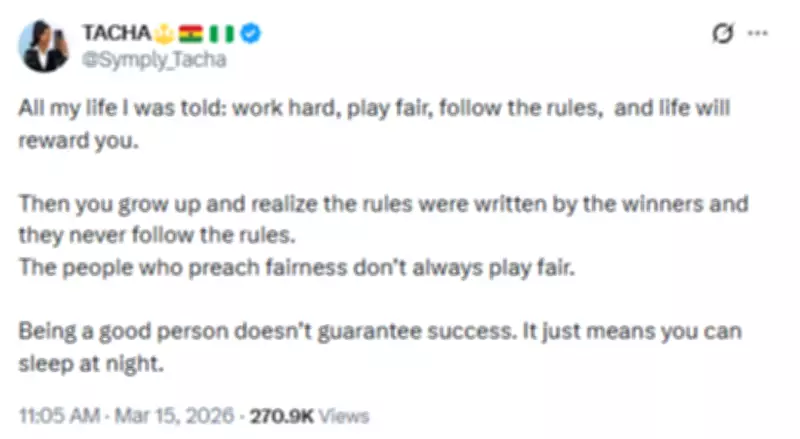 BBNaija's Tacha Questions Life's Rules: Goodness Doesn't Ensure Success