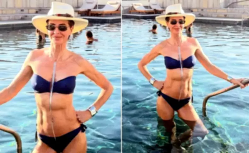 Beauty Influencer Trinny Woodall, 62, Flaunts Toned Abs in Bikini on India Holiday