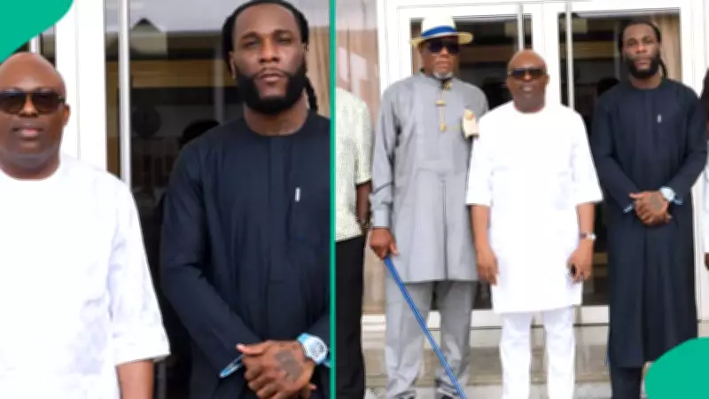 Burna Boy Meets Rivers Governor Fubara in Private Talks, Sparks Celebrity Speculations