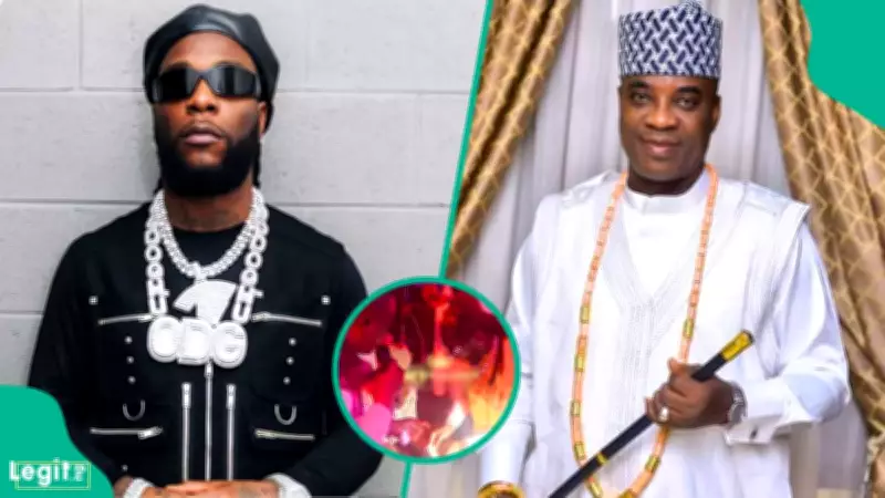 Burna Boy Stuns Lagos with $20k Cash Gift to Fuji Legend Kwam 1 During Live Performance