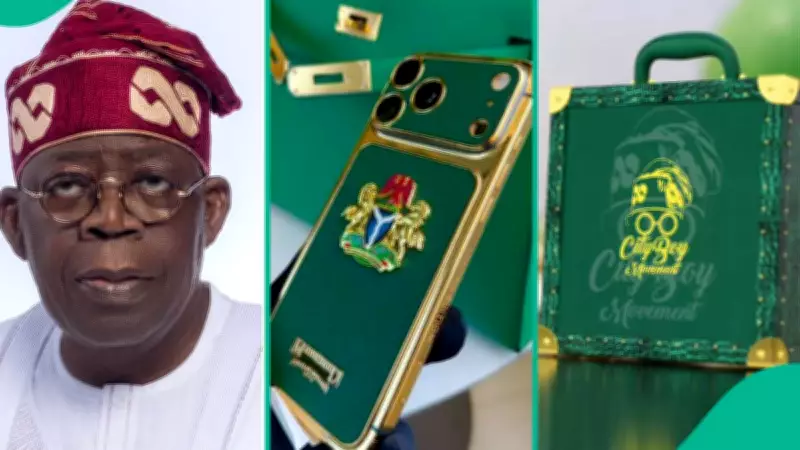 Celebrity Jeweller Malivelihood Unveils 24-Karat Gold iPhone 17s for Tinubu's City Boy Movement