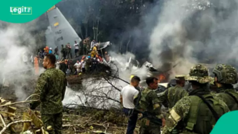 Colombian Military Plane Crash Kills 66, Injures Dozens Near Ecuador Border