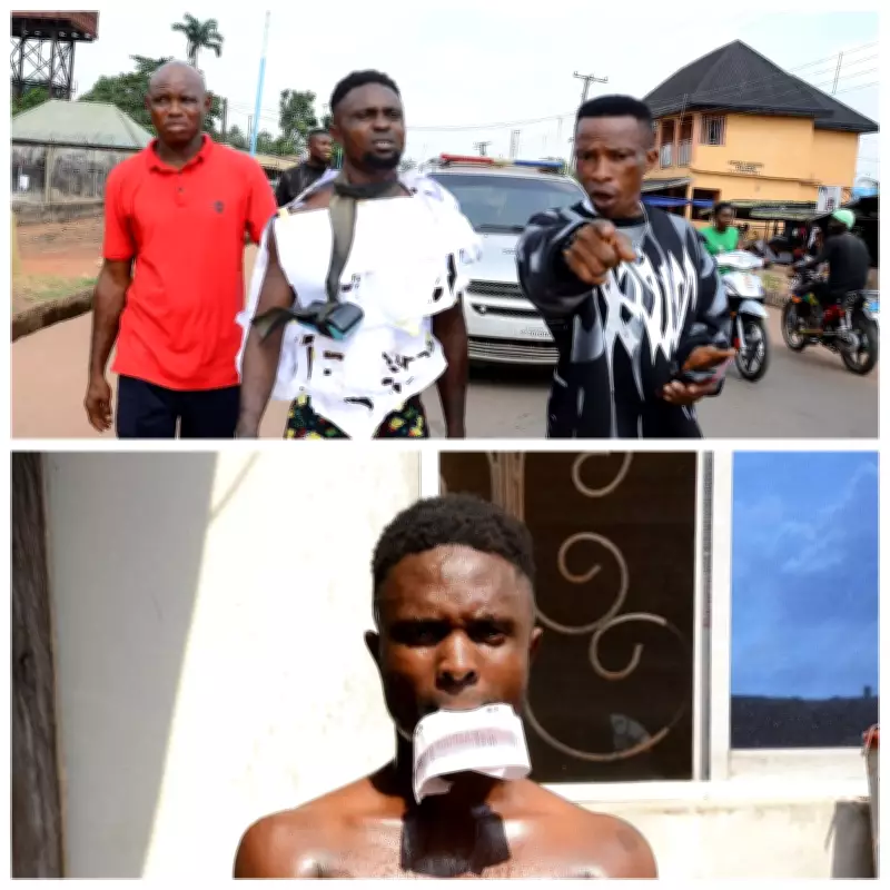 Delta Vigilantes Parade Suspect Over Alleged POS Fraud in Agbor Community