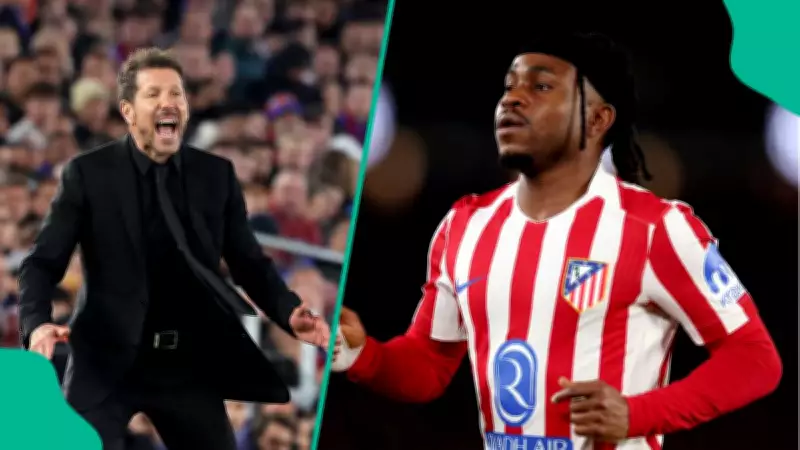 Diego Simeone Reveals Message to Lookman, Atletico Stars in Copa del Rey Loss to Barcelona
