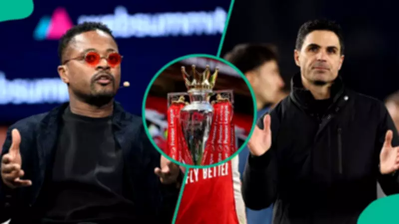 Ex-Man United Star Evra Predicts Arsenal Could 'Bottle' Premier League Title Despite Lead