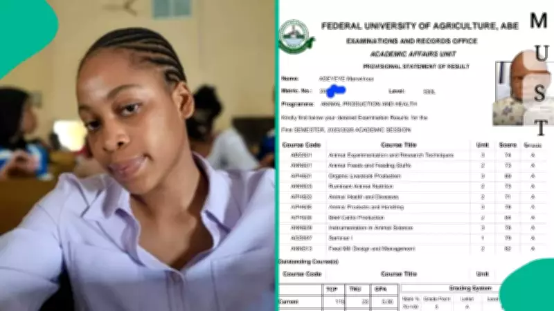 FUNAAB Student Achieves Perfect 10 Straight A's in 500-Level Courses, Goes Viral