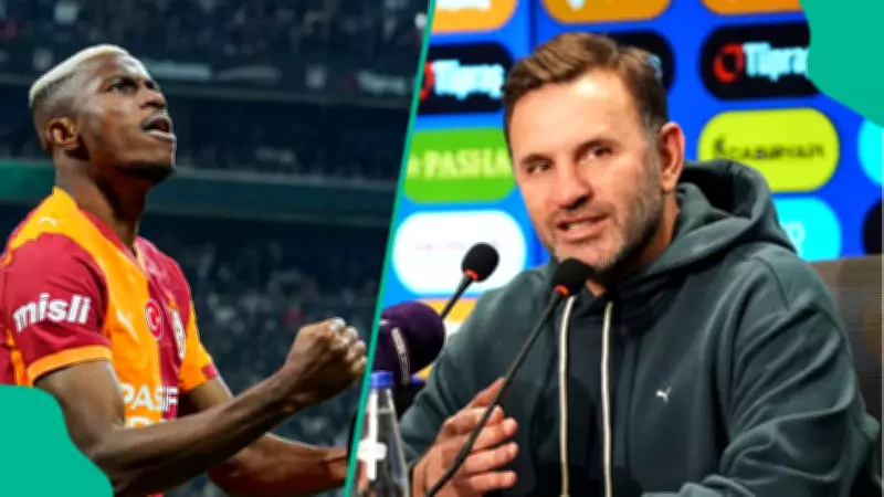Galatasaray Coach Okan Buruk Reacts to Victor Osimhen's Derby Winner vs Besiktas