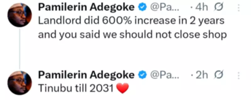 Influencer Closes Restaurant After 600% Rent Hike, Vows Tinubu Support Till 2031