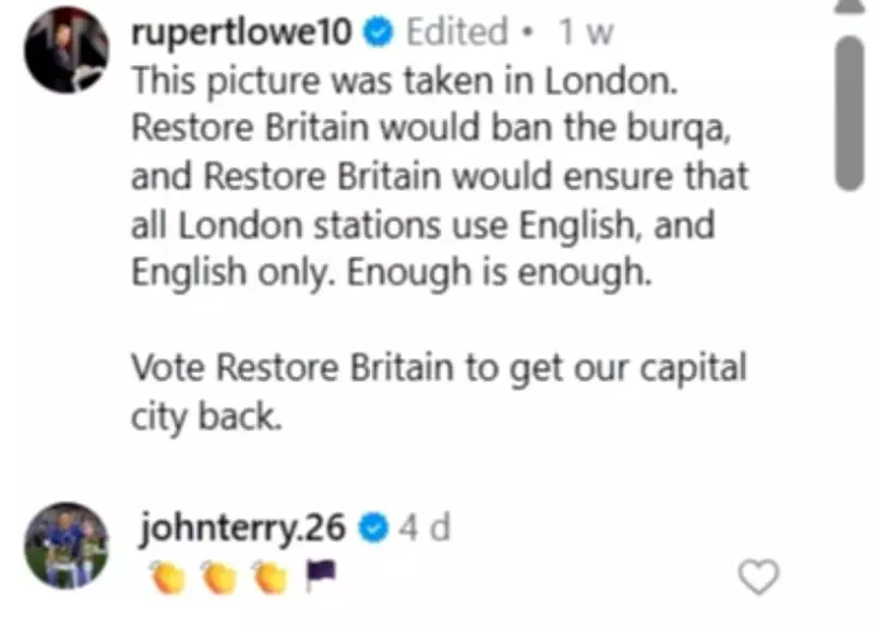 John Terry Sparks Controversy Over Burqa Ban Support in UK