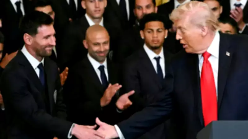 Lionel Messi and Inter Miami Meet President Trump at White House Celebration