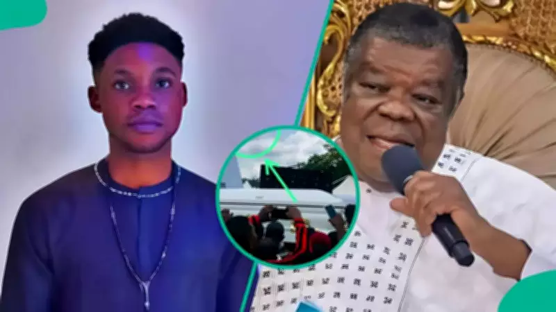 Man Spots Unusual Cloud Formation Above Rev. Dr Uma Ukpai's Coffin During Burial