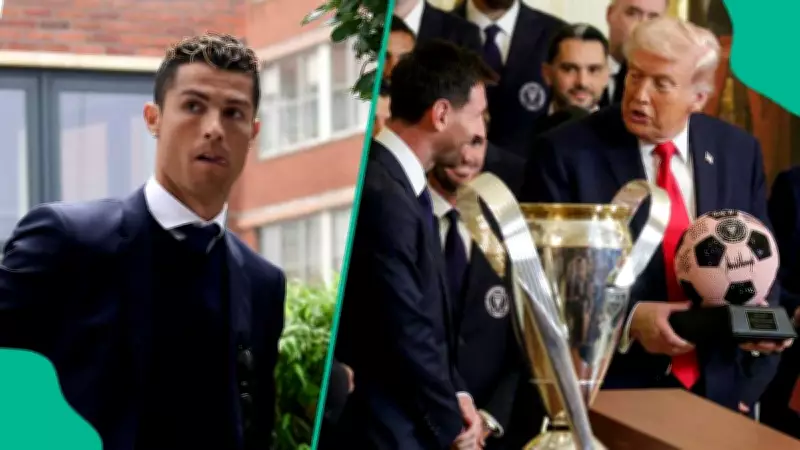 Messi's Viral Smile After Trump Mentions Ronaldo at White House Visit