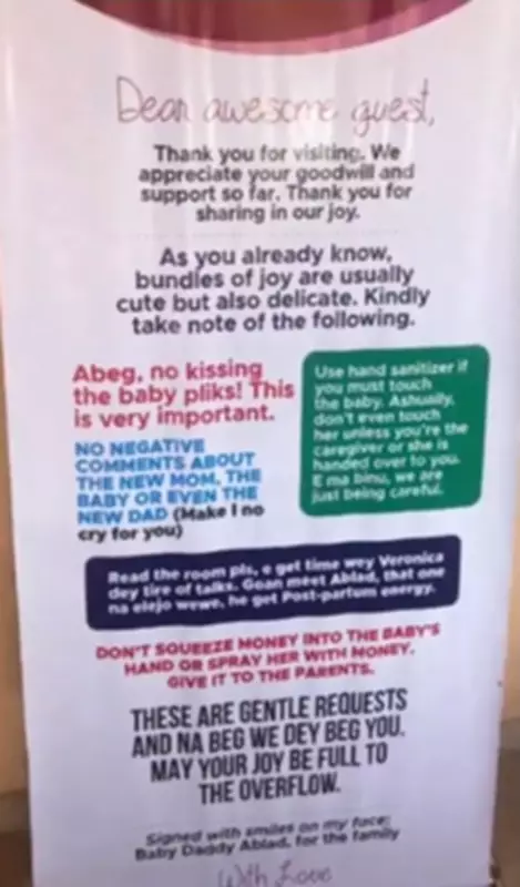New Parents Set Viral House Rules for Baby Visitors on Banner