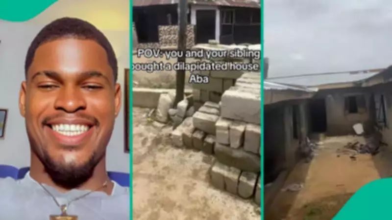 Nigerian Brothers Invest in Dilapidated Aba House, Spark Viral TikTok Reactions