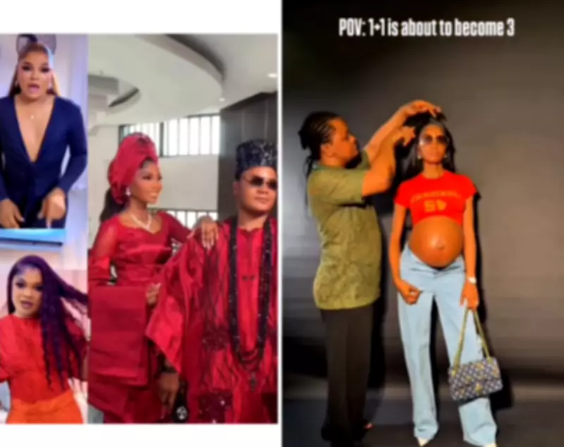 Nigerian Crossdressing Hair Vendor Slaytitude Announces Wife's Pregnancy