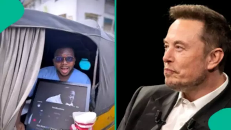 Nigerian Dentist Celebrates Elon Musk's Viral Like with Street Placards in Lagos