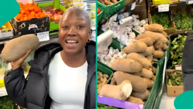 Nigerian in UK Shocked by Yam Price, Video Goes Viral on Social Media