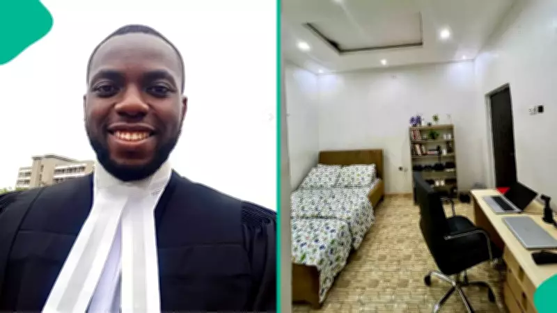 Nigerian Lawyer Celebrates Milestone Achievement of Having His Own Room at Age 30