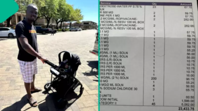 Nigerian Man Shares $23k US Hospital Bill After Wife's Childbirth, Sparks Debate