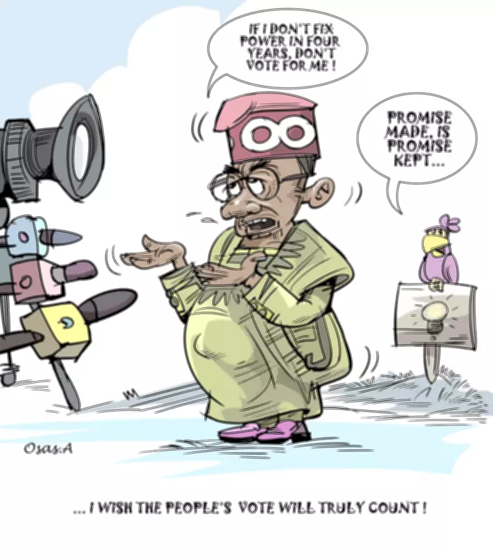 Nigerian Newspaper Cartoon Satirizes Current Political and Social Issues