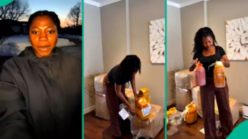 Nigerian Woman in Canada Ships Food and Clothes from Home, Reveals Cost