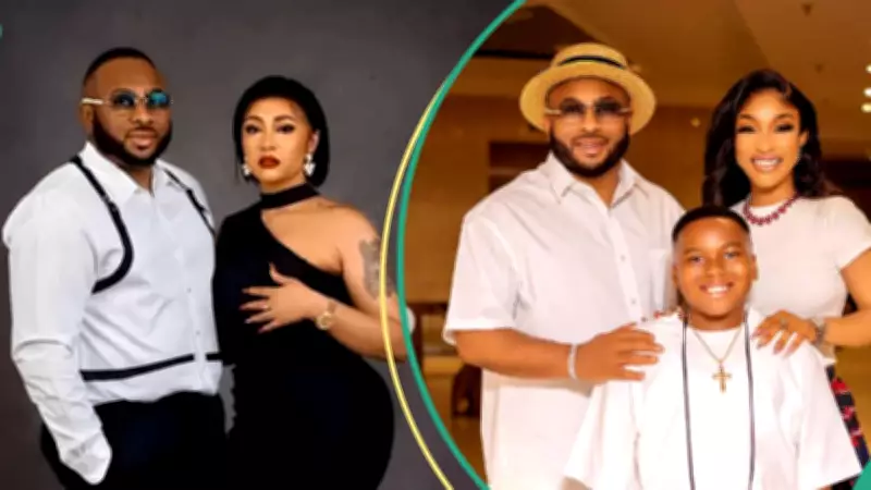 Olakunle Churchill Clarifies Viral Billboard with Ex-Wife Tonto Dikeh and Son