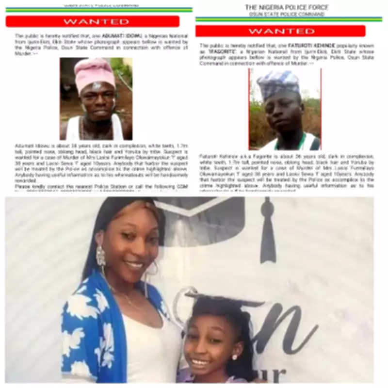 Osun Police Declare Two Men Wanted for Murder of FRSC Officer and Daughter