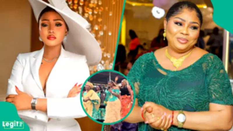 Regina Daniels and Mother Rita Join International Women's Day Parade in Cameroon
