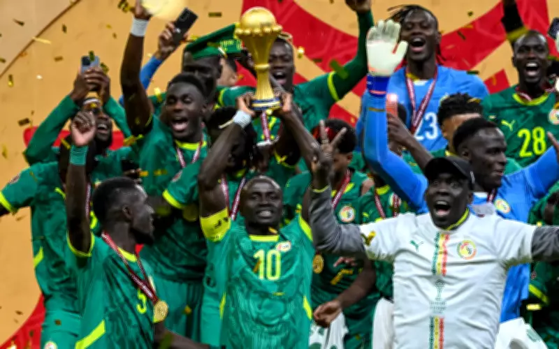 Senegal Parades Afcon Trophy Amid CAF Controversy Before Peru Friendly