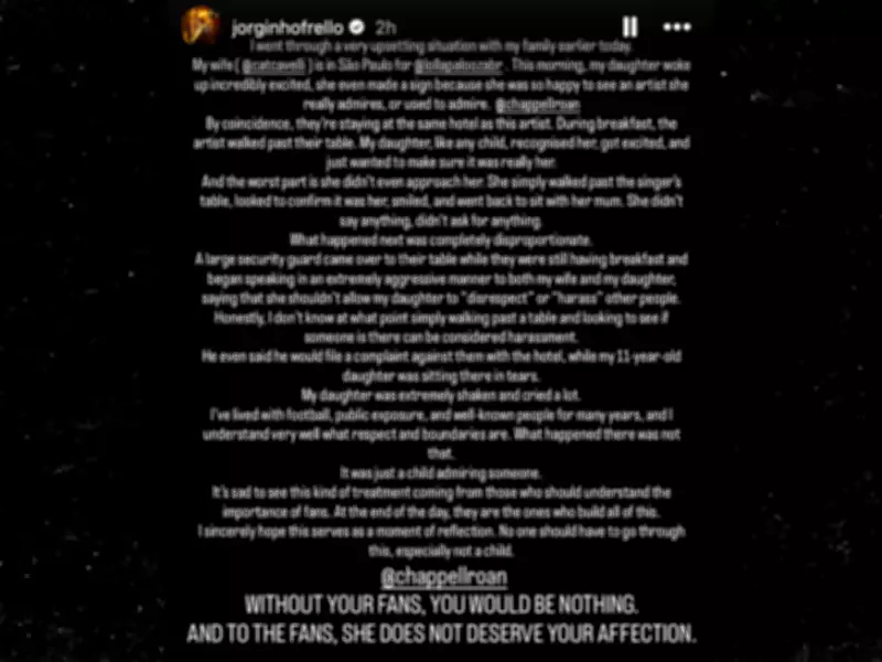 Singer Chappell Roan Accused of Making Jorginho's Daughter Cry in Brazil Hotel Incident