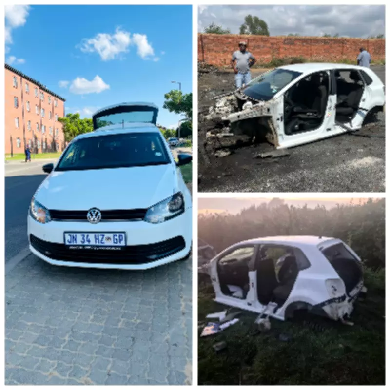 South African Man's Car Found Stripped Bare Just Hours After Theft