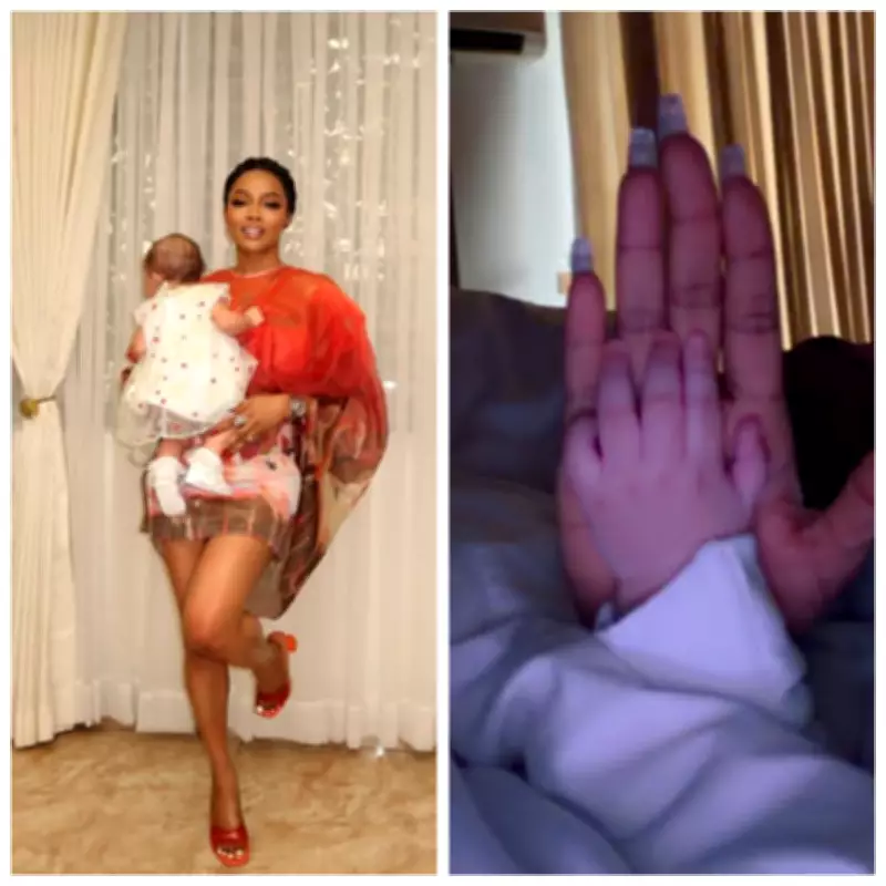 Toke Makinwa Celebrates First Mother's Day with Heartfelt Prayer for Daughter