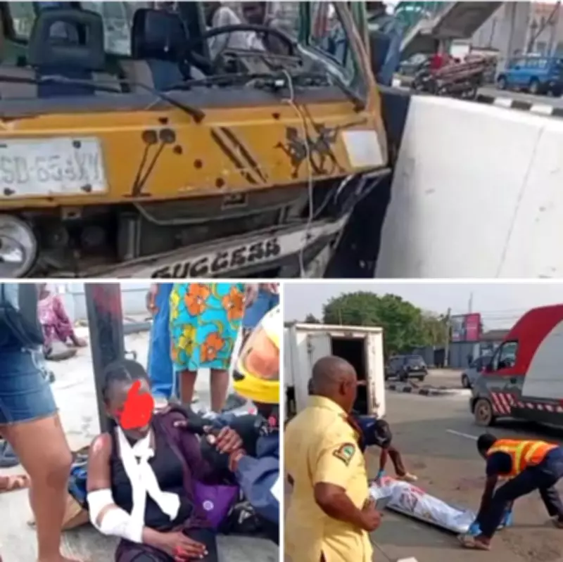 Tragic Lagos Accident: Woman Crushed by Truck After Falling from Bus
