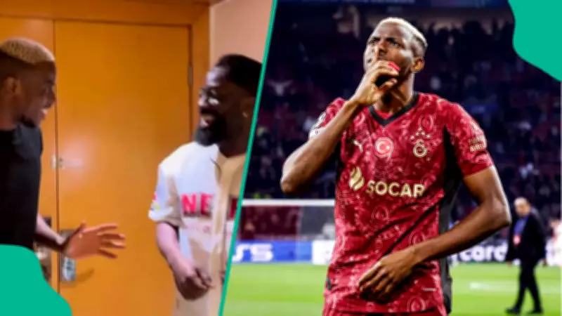 Victor Osimhen Meets Nigerian Creator, Shares Galatasaray Chant in Lagos