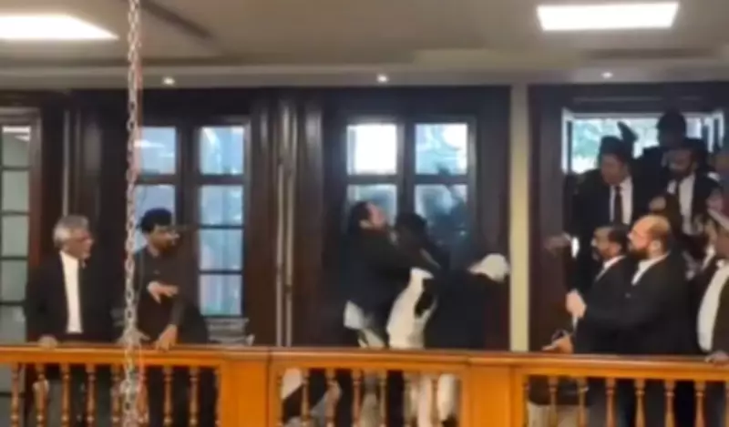 Violent Brawl Erupts Among Lawyers at Lahore High Court During Election