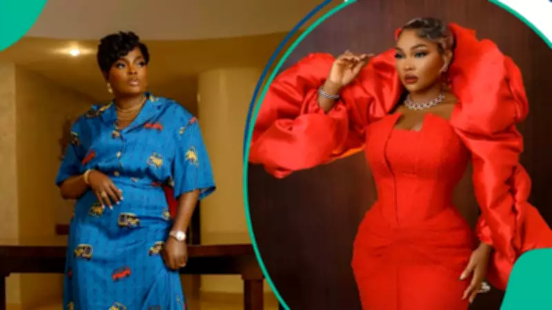 Viral Video Shows Funke Akindele Slapping Mercy Aigbe in Iyabo Ojo's Movie Scene