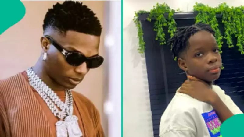 Wizkid's Son Tife's Hilarious Reaction to Upcoming Singer's Collab Request Goes Viral