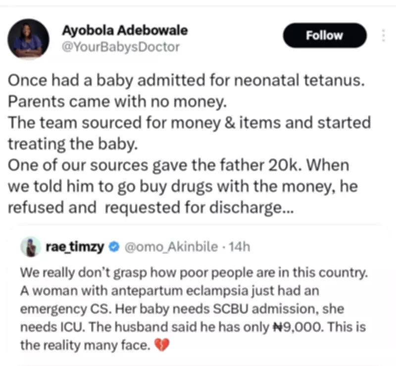 X Users Share Heartbreaking Healthcare Struggles: ₦9,000 for ICU and SCBU