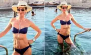 Beauty Influencer Trinny Woodall, 62, Flaunts Toned Abs in Bikini on India Holiday