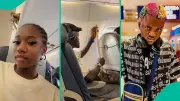 Lady Captures Portable's In-Flight Dance Moves on TikTok, Video Goes Viral