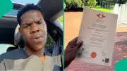 Nigerian Man Flaunts Master's Certificate from University of Johannesburg