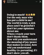Tonto Dikeh Thanks Ex-Husband Churchill for Motherhood, Claps Back at Critics