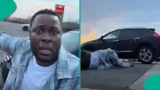 US Man Rolls on Ground at Gas Station After Seeing Price Jump to $4